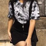 Black Patchy Print